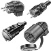 Power Plugs CEE 7/4 Schuko Main Connectors solid rubber