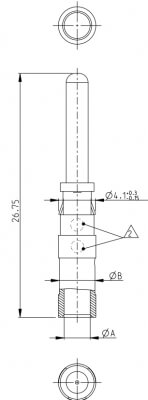 SolarLok HVT Stiftkontakt 2,5mm