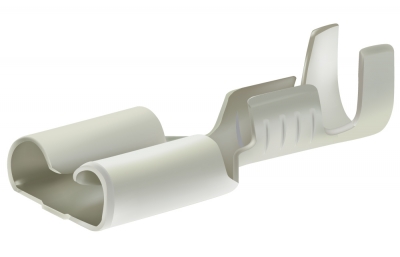 Receptacles 4,8x0,8mm with retaining snap, 0,5-1,5mm, tinned