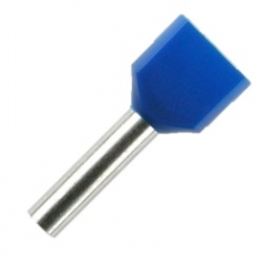 Double Wire Ferrules 13 mm blue 2 x 2,5 mm - 250er PU