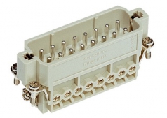 Han 16A Stifteinsatz, (17-32), 0,75 - 2,5mm, mit Drahtschutz