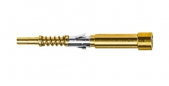 Han D fibre optic pin contact (28 mm), 1 mm POF