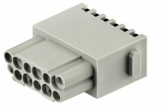 Han DD Quick-Lock Buchseneinsatz, 0,25 - 1,5mm, vergoldet