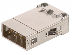 GigaBit module male insert, 0,09 - 0,52 mm, (shield-GND) crimp