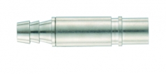 Pneumatic contact, female, with shut-off, straight, 6 mm