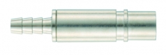 Pneumatic contact, female, with shut-off, straight, 4 mm