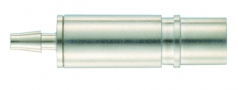 Pneumatic contact, female, with shut-off, straight, 3 mm