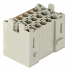 Han-Yellock multiplier block, male insert, crimp, 0,14 - 4mm