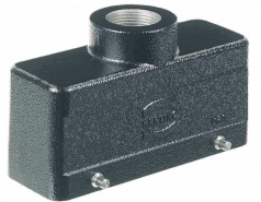 Han M 24B hood, top entry, 1xM25, double locking lever