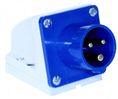 CEE Wandstecker 3-polig 16A/250V 6h 50/60Hz