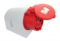 CEE Wandsteckdose 5-polig 32A/400V 6h 50/60Hz