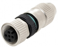 HARAX M12-S Buchsenstecker gerade 3-polig