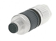 HARAX M12-L Stiftstecker ungeschirmt, gerade 4-polig