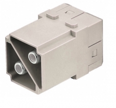 Han 100A module, male, axial screw, 10 - 25mm