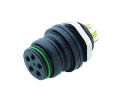 Binder Flanschdose Serie 720 5-polig