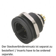 Adapter fr Flanschsteckverbinder (hinten)