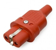 solid rubber appliance socket DIN 49 491 straight