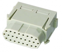 Han High Density modul female insert, 0,08 - 0,52mm, crimp