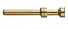 Han A/E Stiftkontakt, 1 mm, vergoldet