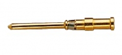 Han D pin contact, 2,5 mm, gold plated