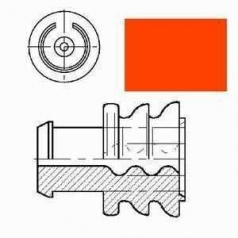 AMP Superseal single wire seal red
