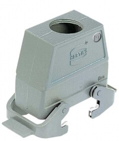 Han 16B hood, top entry, 1xM40, double locking lever (on the hood), high construction