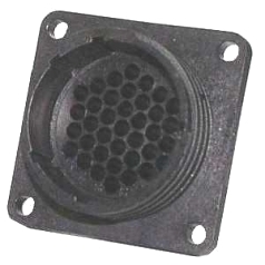 AMP CPC Flange-Receptacle housing for male contacts 37-pole