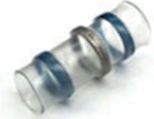 Raychem Solder Terminators with shrinking insulation sleeve, blue, 2.0-4.0mm
