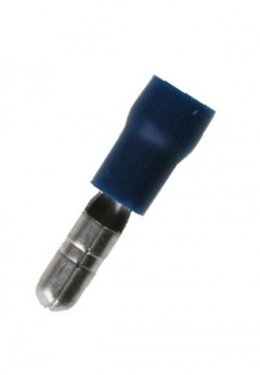 Bullet Male 4mm blue