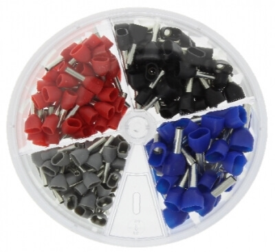 Streudose Isolierte DIN-Twin-Aderendhlsen 0,75 - 2,5mm