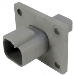 DEUTSCH Receptacle Housing 2-pole DT-Series with Flange
