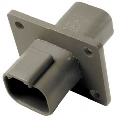 DEUTSCH Receptacle Housing 4-pole DT-Series with Flange