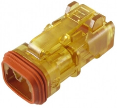 Deutsch Buchsengehuse 2-polig DT-Detector Serie fr LED Anzeige