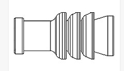 AMP MQS single wire seal black 1.4 - 1.9mm
