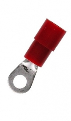 PA insulated Solderless terminals ring-type red, A3-1