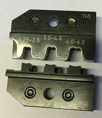 Crimpmatrize fr Flachsteckhlsen 6,3mm; 1,25 - 6,0 mm