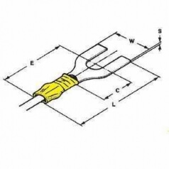 PIDG-Gabelkabelschuh C6-6