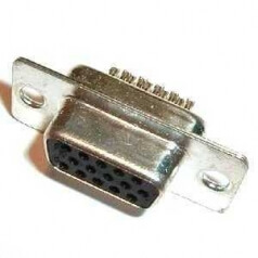 D-Sub Buchsenstecker 15-polig high density
