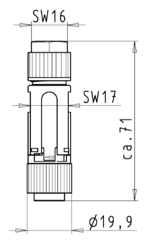 Wieland Mini Steckverbinder RST16I3/2S B1 ZT4 SW 2-polig Buchsenteil schwarz 