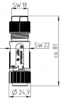 wieland RST-Mini Steckverbinder RST16i5, Buchsenteil, 5-polig