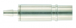 Pneumatic contact, female, with shut-off, straight, 3 mm