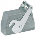 Han 16B hood, side entry, 1xM25, central locking lever (on the hood), high construction