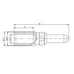 HSS Stiftkontakt 2,5mm� versilbert