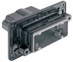 Han 16B HPR panel feed through housing, for mounting from inside, top entry, 1xM50, screw locking