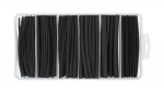 Assortment of heat-shrinkable tubes black (170 pieces)