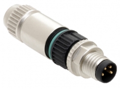 HARAX M8-S male connector straight 4 poles