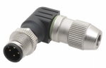 HARAX M12 male connector angled 4 poles