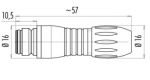 Binder Kabeldose Serie 720 3-polig