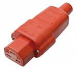 Vollgummi-Gertesteckdose nach VDE 0625 / IEC 60320 / C21