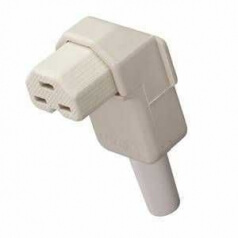 Duroplast-Winkelgertesteckdose nach VDE 0625 / EN 60320 / C21